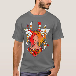 Camiseta Astronauta Ruiva com Borboleta