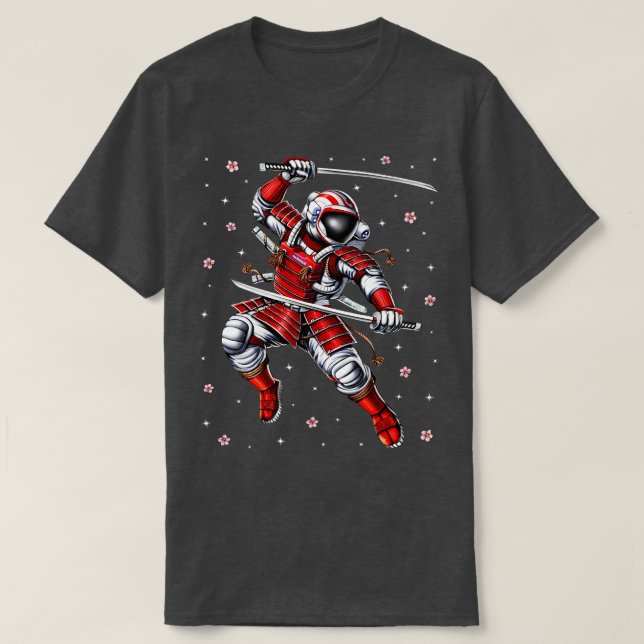 Camiseta Astronauta Samurai Warrior (Frente do Design)