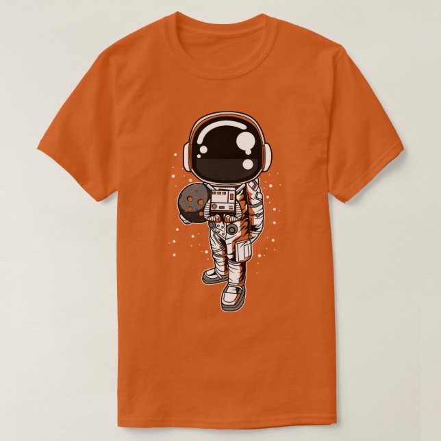 CAMISETA ASTRONAUTA SEGURANDO A LUA (Frente do Design)