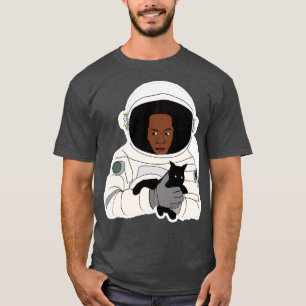 Camiseta Astronauta segurando gato