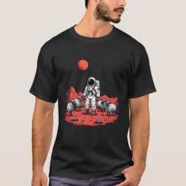 Camiseta Astronauta Shepherd em Marte - Aventura por Fazend