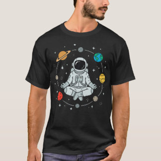 Camiseta Astronauta Sistema Solar Planeta Galáxia Astronomi