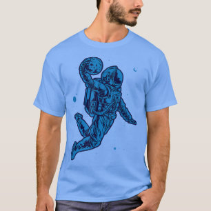 Camiseta Astronauta Slam Dunk Asteroide no basquete nada al