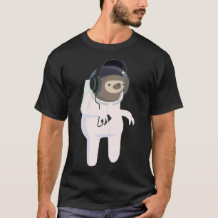 Camiseta Astronauta Sloth Sticker