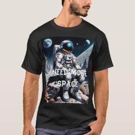 Camiseta Astronauta sobre a Lua Engraçado Dizendo