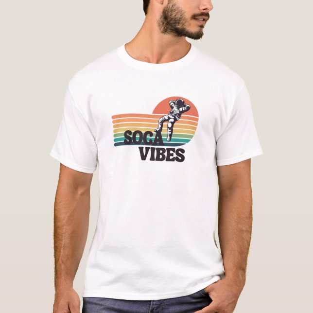 Camiseta Astronauta Soca Vibes (Frente)