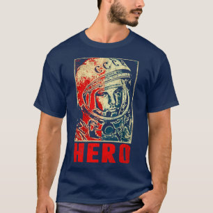 Camiseta Astronauta soviética do Cosmonauta Yuri Gagarin8