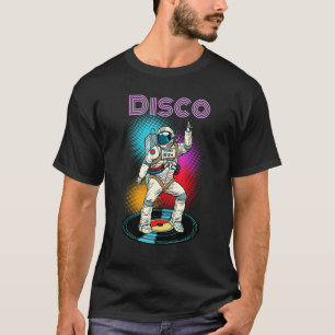 Camiseta Astronauta Space Disco Dancing Novelty Graphic Leg