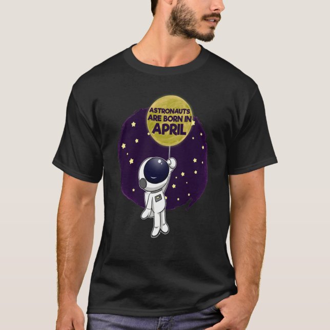 Camiseta Astronauta Space Galaxy , Nascer de aniversário de (Frente)