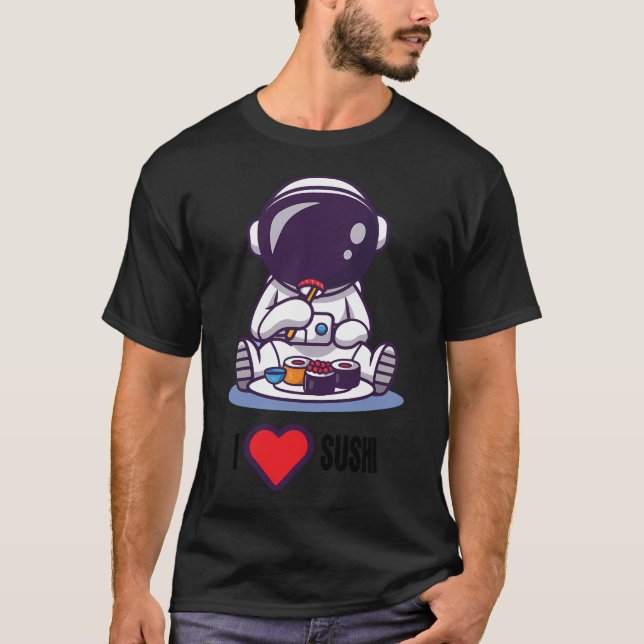Camiseta Astronauta Sushi Lover (Frente)