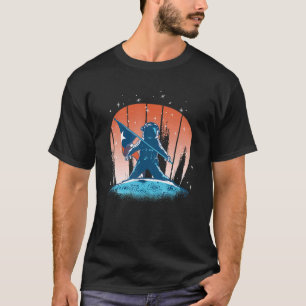 Camiseta Astronauta Texan Flag Orgulhoso Texas Moon Landing