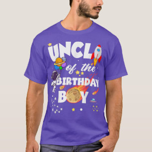 Camiseta Astronauta Tio Da Família Aniversário Do Astronaut