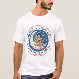 Camiseta Astronauta Tocando Violão
