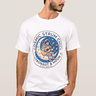 Camiseta Astronauta Tocando Violão