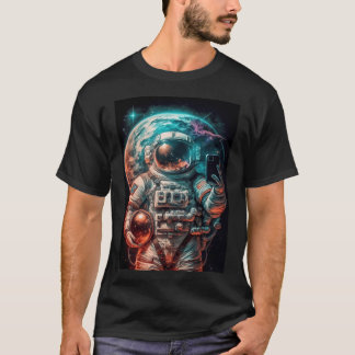 Camiseta Astronauta Toma Uma Selfie