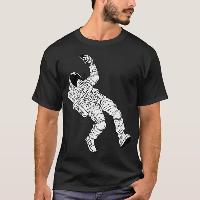 Camiseta Astronauta Tomando Selfie (Frente)