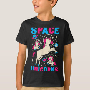 Camiseta Astronauta Unicórnios Espaço Sideral Unicórnio Fof