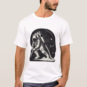 Camiseta Astronauta Vacuumagem Estrelas Legal