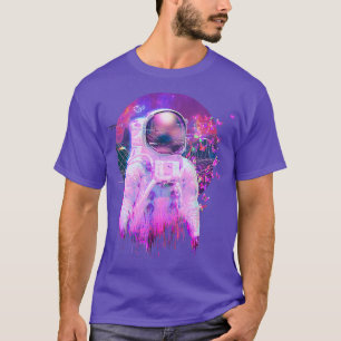 Camiseta Astronauta Vaporwave Butterfly Retrowave