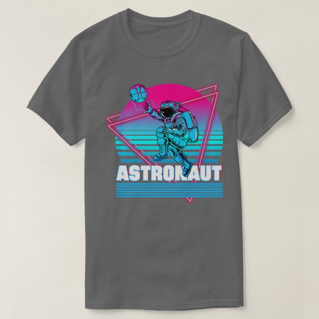 Camiseta Astronauta Vaporwave Retrorestética (Frente do Design)