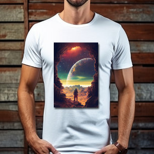 Camiseta Astronauta Viagem Espaço Exterior Lua Terra