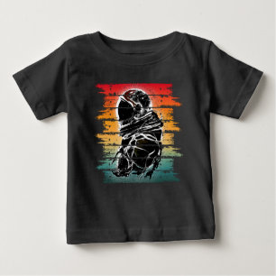 Camiseta Astronauta Vintage Preto E Branco