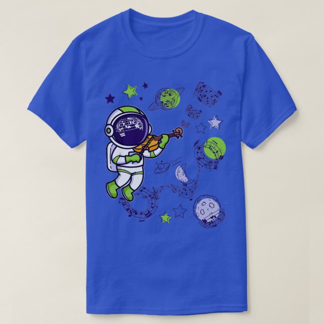 Camiseta Astronauta Violinista (Frente do Design)