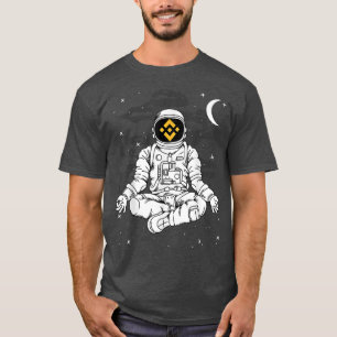 Camiseta Astronauta Yoga Binance BNB Moeda Para A Cripto Da