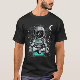 Camiseta Astronauta Yoga Cardano ADA Coin Para A Cripto Da
