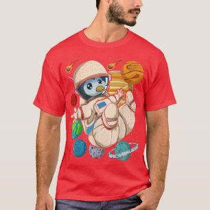 Camiseta Astronauta Zoo Animal Viagem Planetas Espaciais Ex