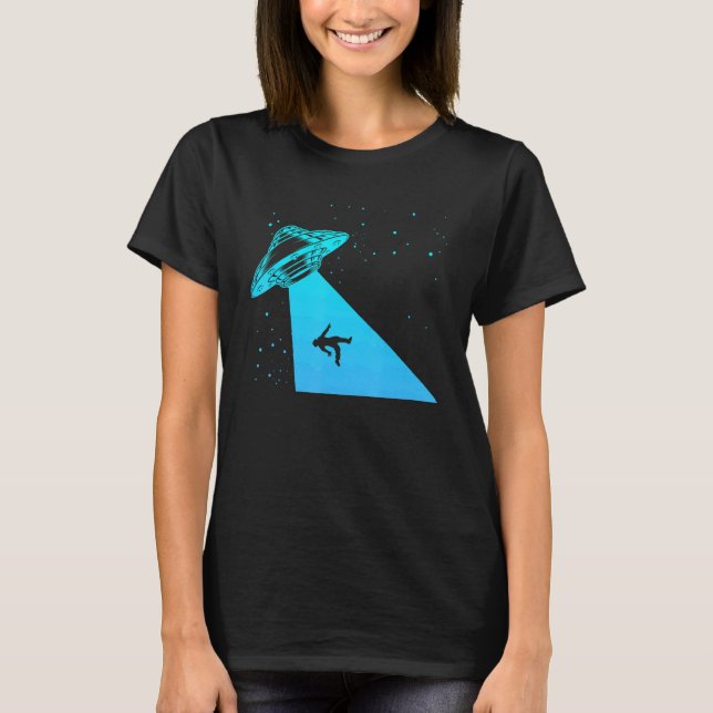 Camiseta Astronautas de OVNI de Saucer Voadores são Aliens  (Frente)