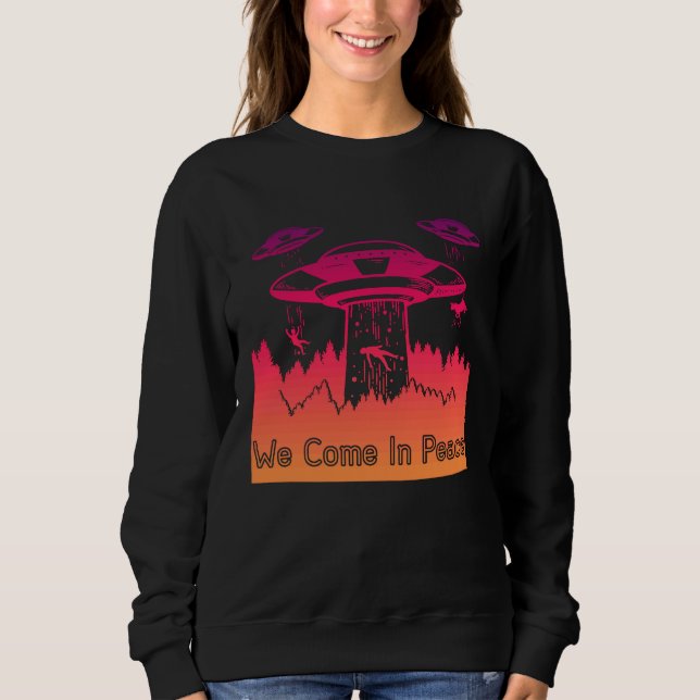 Camiseta Astronautas de OVNI de Saucer Voadores são Aliens  (Frente)