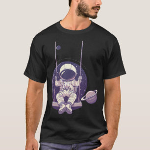 Camiseta Astronautas De Sonhos Cósmicos Em Explor Espacial