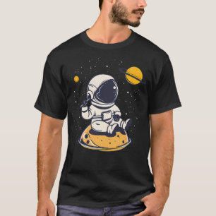Camiseta Astronautas De Sonhos Cósmicos Em Explor Espacial