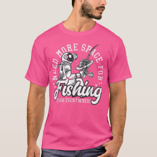 Camiseta Astronautas Engraçados Que Pescaram Amantes Eu Pre