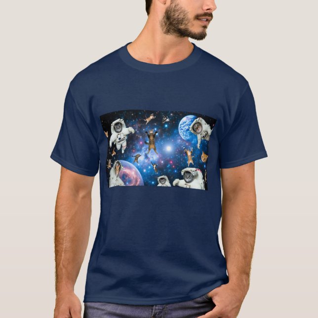 Camiseta Astronautas no Espaço (Frente)