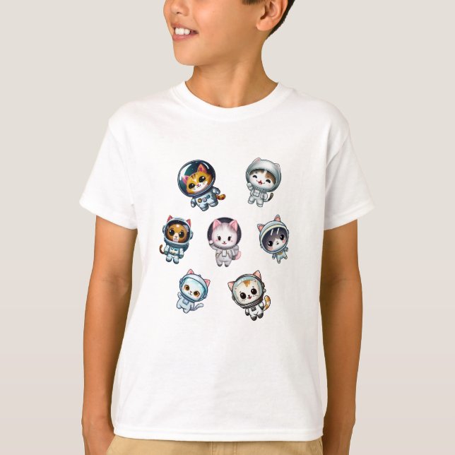 Camiseta Astronautas no Espaço com Amigos (Frente)