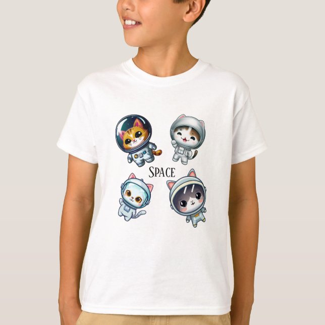 Camiseta Astronautas no Espaço com Amigos (Frente)