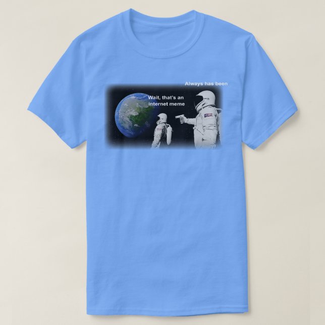 Camiseta Astronautas no meme espacial (Frente do Design)