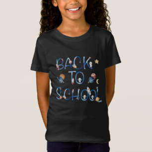 Camiseta Astronautas Planetas Espaço, de volta à escola