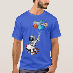 Camiseta Astronautas Planetas Explorador Espacial Externo -