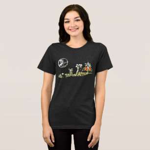Camiseta Astronautas retrorreflectores na Lua