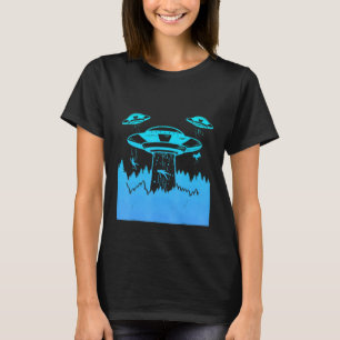 Camiseta Astronautas voadores de UFO de Saucer são Aliens