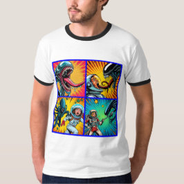 Camiseta Astronautas vs Alienígena