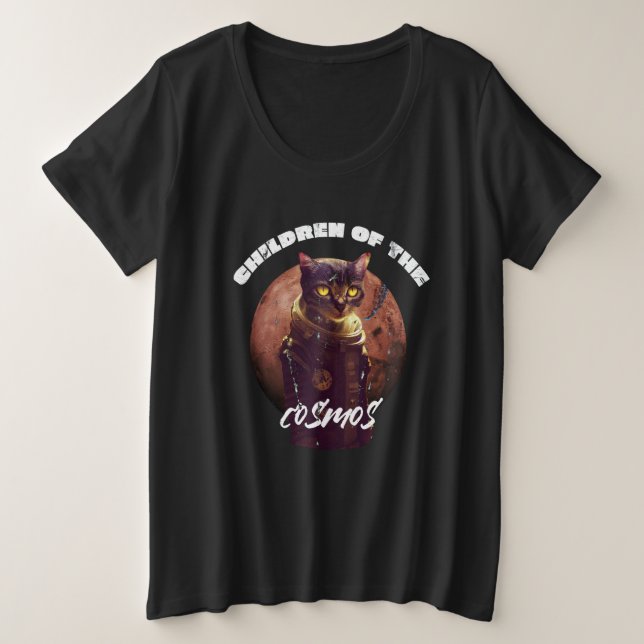 Camiseta Astronauts Cat Animal Astronaut Space Spaceman Pla (Frente do Design)