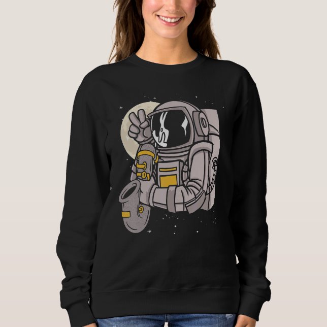 Camiseta Astronomer Playing Saxophone (Frente)