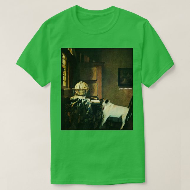 CAMISETA ASTRONÔMEROS PUG (Frente do Design)