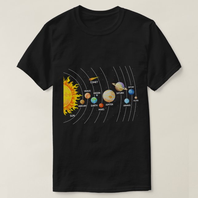 Camiseta Astronomia Amantes do Lover Mostram Ventiladores d (Frente do Design)