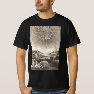 Camiseta Astronomia Antiga Céu com Sol por Allain Mallet