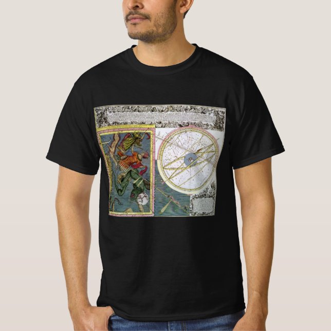 Camiseta Astronomia Antiga, Trajetória do Cometa por Mattha (Frente)